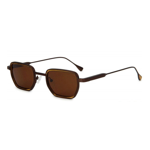 Vintage Square Metal Polarized Sunglasses Manufacture Shenzhen