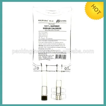 medical PVC Infusion bag/ PVC IV infusion bag (double tube )