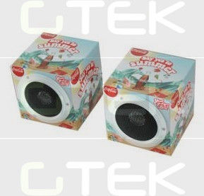 Customized Pp / Paper Foldable Speakers , 1w Stereo Twin Speakers