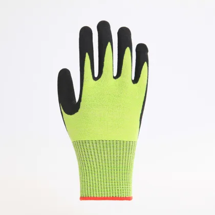 Nitrile Coated Polyester Labor Protective Safety Gloves