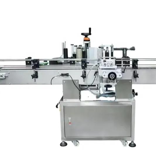 Automated Round Bottle and Tin Can Labeling Machine for the Food Industry