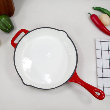 Wholesale Colorful Enamel Cast Iron Frypans for Kitchen Cooking