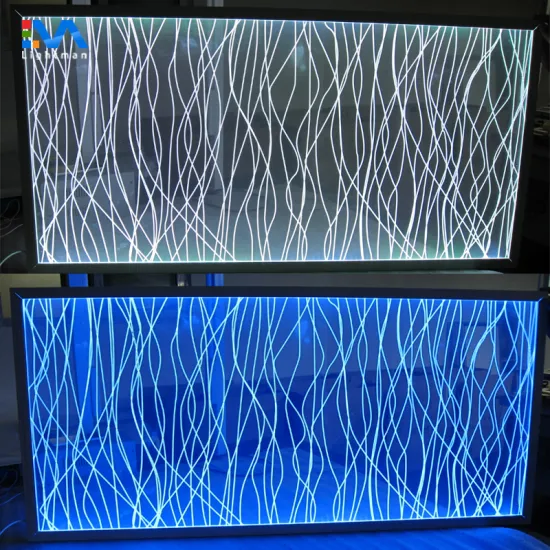 48W Engraved Acrylic RGB LED Panel Light 600x1200