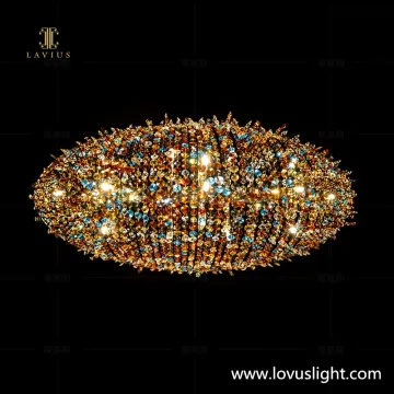 Hot selling light luxury modern decoration villa chandelier restaurant personalized custom chandelier