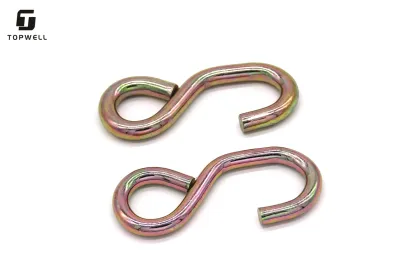 Galvanized 25mm S-Shaped Metal Hooks for Webbing: Robust S Hooks for Industrial and DIY Applications