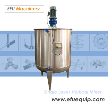 Single Layer Vertical Tank Mixer