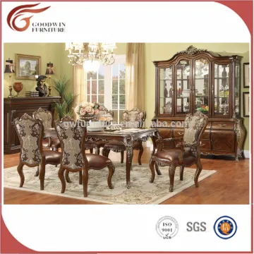 Victorian Style WA158 Italian Romantic Wooden Hand Carved Dining Room Furniture