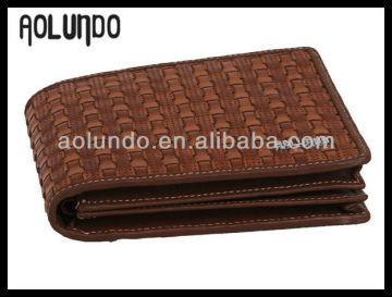 fashion Upscale men's genuine leather embossed leather wallets