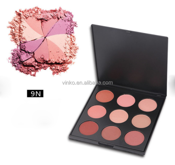 Label Pribadi Pelanggan 9-Warna Palet Palet Kosmetik