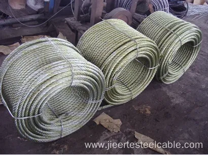 Soft Wire Rope 6X24 with Fibre Core