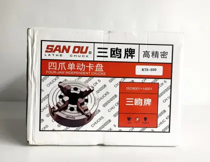 SANOU Brand 4 Jaw Independent Lathe Chuck K72-250 for Universal Lathe, 250mm