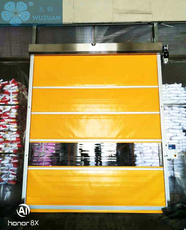 Rolling shutter door production factory