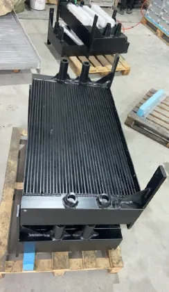 Excavator hydraulic oil cooler