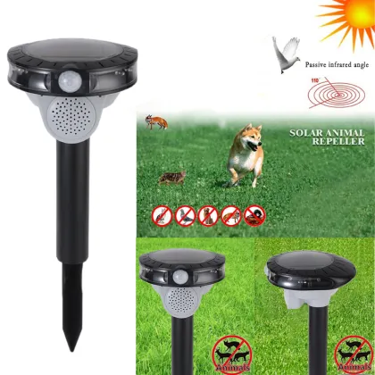 Solar Powered LED Lights Sonic Bird Repeller