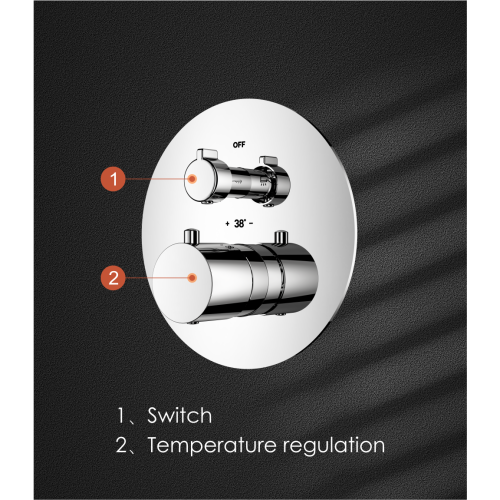 Switch Round Concealed Shower Mixer