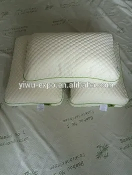 Healthy and natural bamboo pillow cover memory foam hypoallergenic pillow king size bamboo pillow