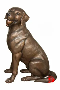 bronze velvet dog statue for sale