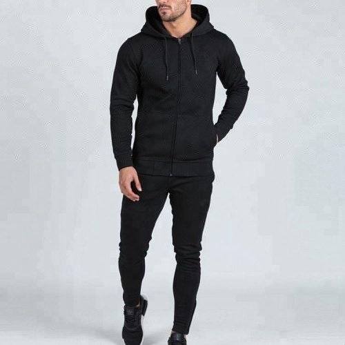 Pure Colour Men's Gym Tracksuit Wholesale Custom