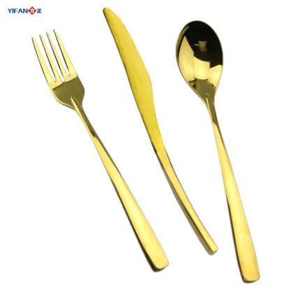 International cutlery,full gold cutlery,full gold flatware