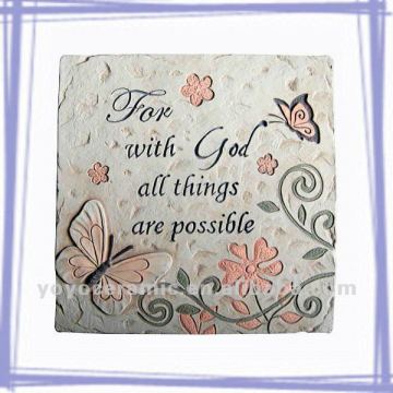 clay garden foot stepping stone decoration