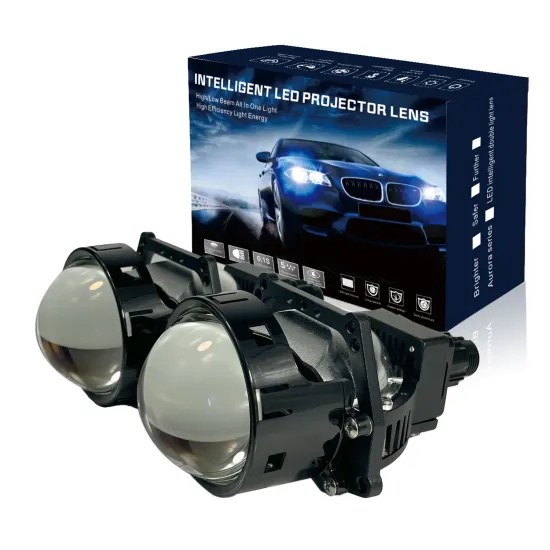 60W Bi-LED Fisheye Lens Projector Blue Film High Low Beam for Car Light