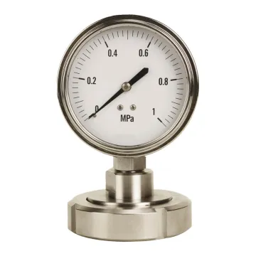 all stainless steel wika type diaphragm pressure gauge pressure gauge manometer with flange made in ningbo china
