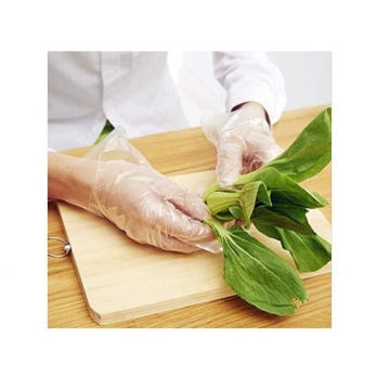 Guantes de vinilo no estériles para la prestación de alimentos