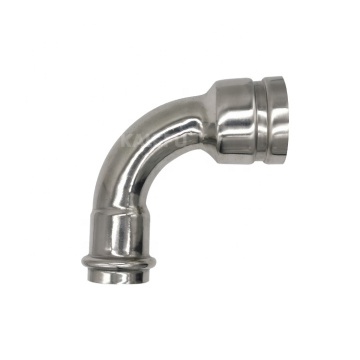 Wholesale Stainless Steel 90 Degree Grooved Pipe Fittings for Fire Transportation and Steel Pipe Bending