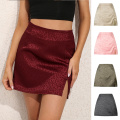 Women's Side Split Slit Mini Short Skirt