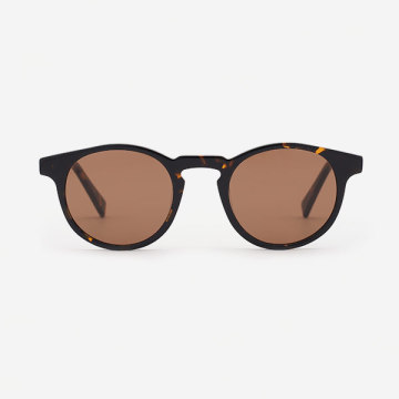 Round K-hole Acetate Men's Sunglasses