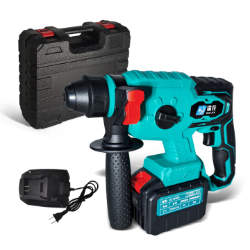 RJTOOLS Rechargeable Lithium Battery Electric Hand Drill Machine with Hammer Function