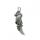 Crystal Wolf Tooth enveloppé en argent Dragon Stone Pendant Gemstone Gemstone Wire Ending Dragon Pendants pour les bijoux de bricolage Charme