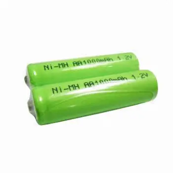 Rechargeable NiMH Battery, Sized AA, 1,000mAh Capacity, 1.2V with Bubble Top