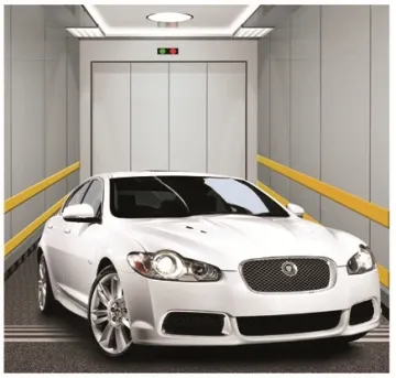 Car elevator with large car areas