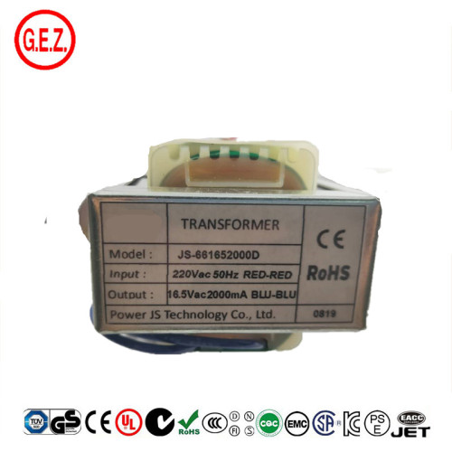 220V CE transformer 16.5V 2A power transformer