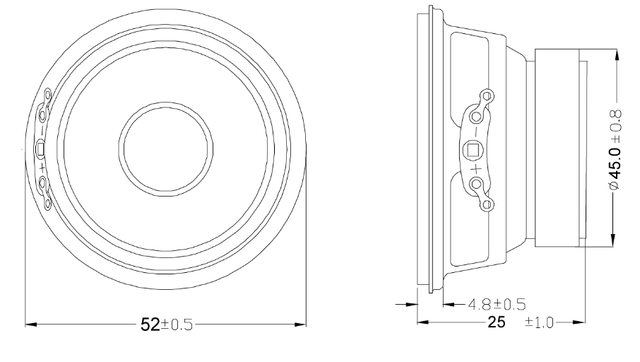 50mm loud speaker