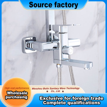 Premium Electroplated 35mm Shower Bath Mixer Design