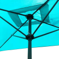 Изготовленный на заказ синий наклоняемый зонт для садового рынка длиной 3 метра