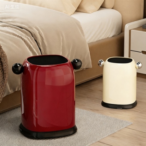 High-Quality Plastic Garbage Can with Stylish Design