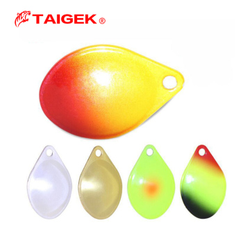 TAIGEK Multi Size Metal Lure Accessories for Fishing Spinner Blade Lure