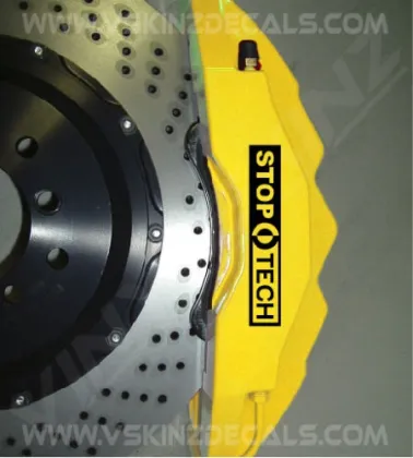 For 6x StopTech Premium Cast Brake Caliper Decals Stickers Car Styling