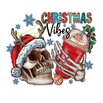 Adesivos de natal de alta qualidade personalizados para camisetas-design de marca e transferências DTF