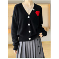 All wool knitted cardigan ladies