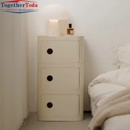 Durable Creative Home Use Storage Shelf Plastic Cabinet