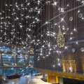 Shopping mall crystal star led chandelier pendant light