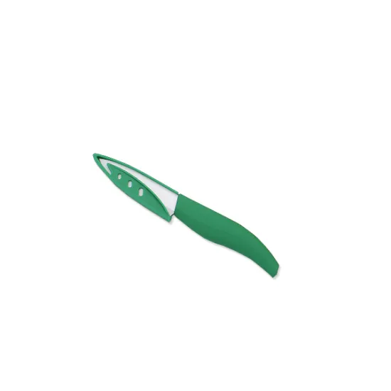3 Inches TPR Handle White Ceramic Paring Knife