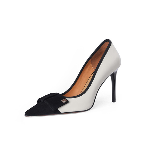 High Heels Elegant Clashing Heels Patchwork Business