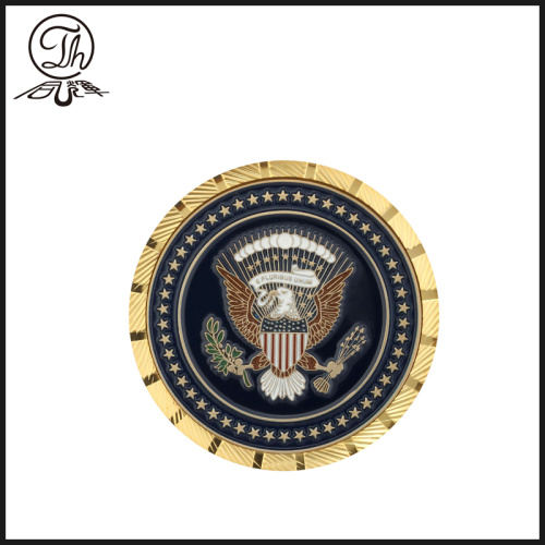Custom military metal engraving challenge coins