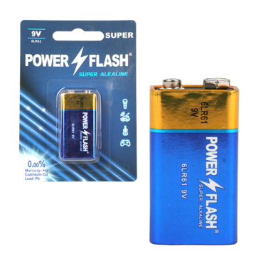 マルチメーター用の9Vアルカリバッテリー - パワーフラッシュプレミアム6LR61