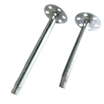Galvanized Steel Insulation Fixing Pins M8 x 110mm Expanded Plug
